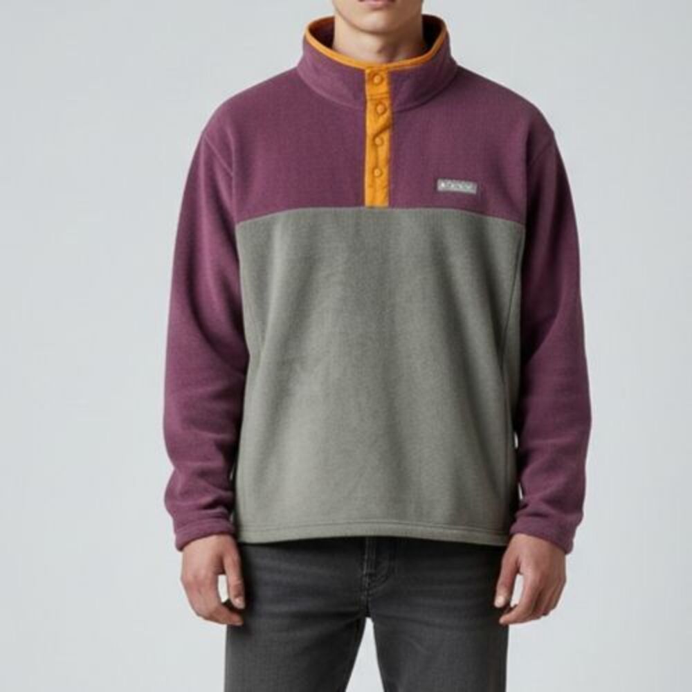 NEW Columbia Steens Mountain Half Snap T Pullover Fleece Men XXL Colorblock